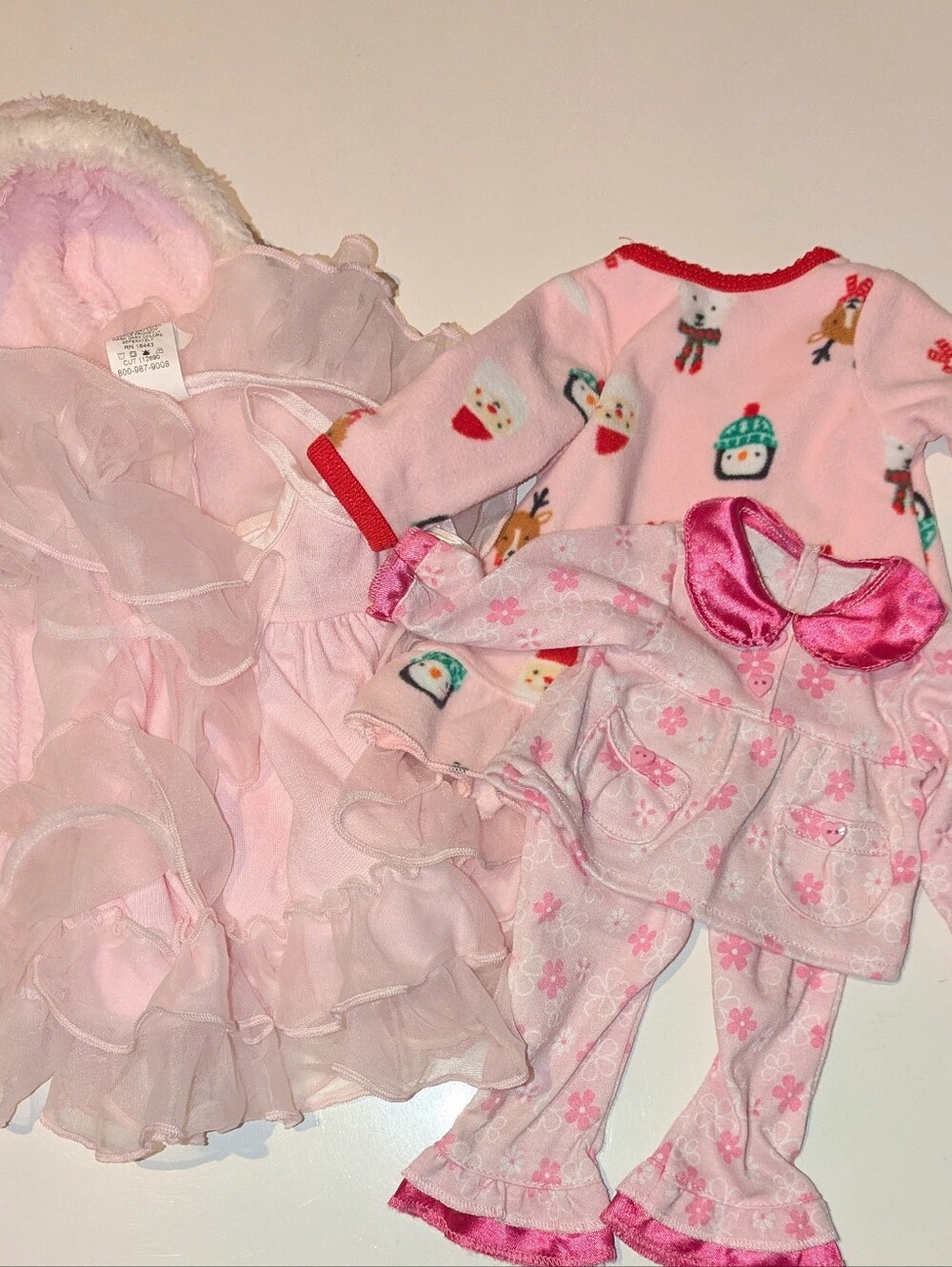 American Girl Fit Other Brand Lot of All Pink Pajamas